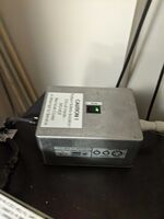 HLU power switch. Located on top of the electronics rack and hidden behind a big white box (which should not be touched)